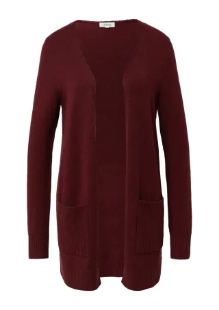 s.Oliver Red Label - Strickjacke mit aufgesetzten Taschen rot - Gr. - 42