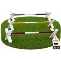 Hoofly Hürde Hobby Horse Cavaletti Set (3-teilig) (3er Set Cavalettis, Hindernis-Set, Hobby Horse Zubehör), Hindernisse für Kinder ab 6 Jahren