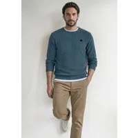 STREET ONE MEN Strickpullover aus reiner Baumwolle
