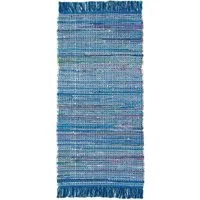 Andiamo Teppich Frida, rechteckig, Höhe: 8 mm, Handweb Teppich, Fleckerl, reine Baumwolle, handgewebt, mit Fransen
