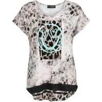 Doris Streich Rundhalsshirt (1-tlg) mit Leo-Muster