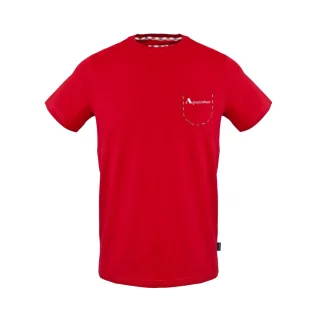 Aquascutum - "Dizzy Dino" T-Shirt für Herren/Damen Unisex (Rot)