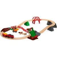 BRIO® Spielzeug-Eisenbahn Großes Bahn Bauernhof-Set, (30-tlg)