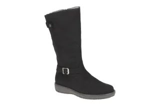 Waldl?ufer 533904 Damen Winterstiefel Schwarz + Lammfell | Keilabsatz, extra ...