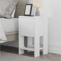 Decortie Nachttisch Ema, Modern Nachttisch, 30 x 30 x 55 cm, Schlafzimmermöbel