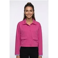 Smith & Soul Hemdjacke aus Interlock-Jersey, Umlegekragen