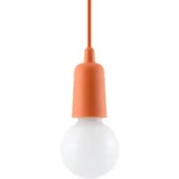 SOLLUX lighting Hängeleuchte Hängeleuchte Diego 1 Orange, Nicht enthalten