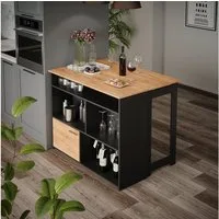 Vicco Bartisch Dominic, Goldkraft Eiche/Anthrazit, 116 x 37 (1-St)