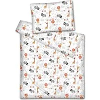 KiGATEX Kinderbettwäsche KiGATEX Set 2-teilig, 100x135 + 40x60 cm, für Mädchen + Jungen, 100% Baumwolle, weich & atmungsaktiv, waschbar bei 60°C