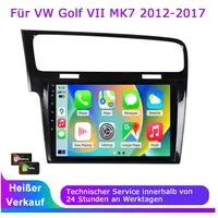 A-Sure 10.1" Für VW Golf 7 VII MK7 2012-2017 4+64GB RDS DSP Navi 1280*800 IPS Autoradio (Digitalradio (DAB), UI Theme, SWC, Canbus)