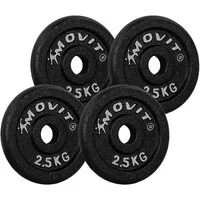 MOVIT Hantelscheibe, 10 kg, (4-tlg)