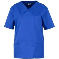 BEB Schlupfbluse beb Basic Schlupfkasack Unisex Kurzarm Kornblau