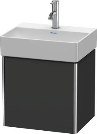 Duravit XSquare Waschtischunterbau wandhängend Graphit Supermatt 434x340x397 mm - XS4060L8080 XS4060L8080