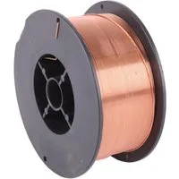 WELDINGER Schweißdraht MAG-Schutzgasschweißdraht SG2 verkupfert 0,6 mm 1 kg D100 Baustahl, (1St), verkupfert