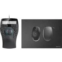 SpaceMouse Enterprise Kit 2, Set schwarz/silber, SpaceMouse Enterprise, CadMouse Pro Wireless, CadMouse Pad