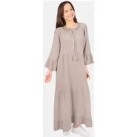 Seasons of April Maxikleid AMARA MUSSELIN (1-tlg) Seasons of April Musselin Maxikleid Amara Damen Baumwolle Boho Lang