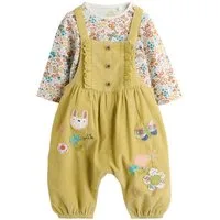 Next Body & Hose Baby Cord-Latzhose und Langarm-Bodysuit im 2er-Set (2-tlg)