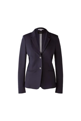 Oui - CLOYEE Blazer Heavy Jersey darkblue - Gr. - 34