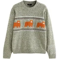 Next Strickpullover Pullover, Familienkollektion, Hochlandrind Hamish (1-tlg)