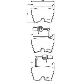 Hella Bremsbel?ge vorne Audi A6 R8 Lamborghini Gallardo VW Phaeton