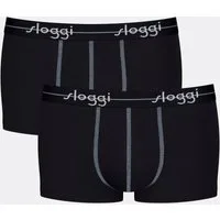 sloggi Hipster men Start (2er Pack) ohne Eingriff, weicher Logobund, Cotton-Mix