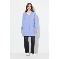Ulla Popken Strickjacke Strickjacke Boxy Fit V-Ausschnitt Knopfleiste