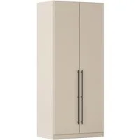 OTTO home Kleiderschrank Mehrzweckschrank Aktenschrank Möbel Mietswohnung Schlafzimmer AVOLA (3 verschiedene Ausstattungen BASIC/CLASSIC/PREMIUM (inkl. SOFT-CLOSE) mit hochwertigen Stangengriffen in Schwarz aus Metall MADE IN GERMANY