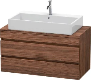 Duravit DuraStyle Konsolenwaschtischunterbau wandhängend Nussbaum dunkel Matt 1000x478x512 mm - DS53 DS530902121