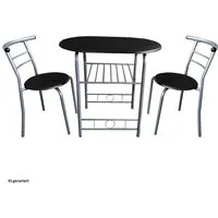 HTI-Line Küchentisch Tischgruppe Merit (Set, 3-St., 1 Tisch, 2 Stühle), Essgruppe 1 Tisch 2 Stühle