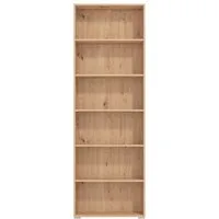 Home affaire Aktenregal Tomar 6, Bücherregal mit viel Stauraum, Maße (B/T/H): 70/24,5/211,5 cm