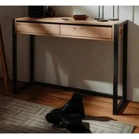 Furn.Design Konsolentisch Malta (Flurtisch in Eiche Artisan und Anthrazit, BxH 100 x 75 cm), mit Schubladen