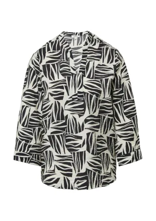 s.Oliver Red Label - Bluse aus strukturiertem Viskosemix schwarz - Gr. - 36