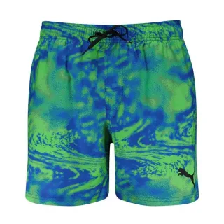 Puma - Badeshorts für Jungen, Schnell trocknend (Blau/Grün)