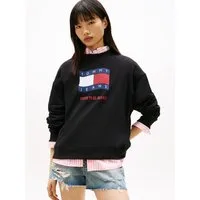 Tommy Jeans Sweatshirt TJW BXY WAVY FLAG CREW EXT Boxy Fit mit Rundhals