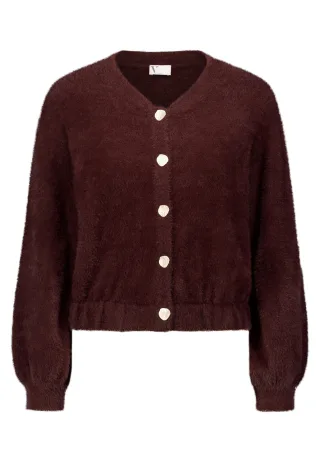 V by Vera Mont - Strick-Cardigan rostbraun - Gr. - S