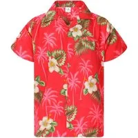 King Kameha Hawaiihemd "Small Flower" Funky Hawaii-Hemd Herren Kurzarm Fronttasche Sommerhemd