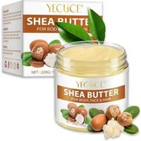ALIVER Körpercreme Shea Butter Körperbutter 100% Rein Naturbelassen Gesicht Hautpflege, 1-tlg., Hautpflege, Tagescreme, Haarpflege, Gesichtscreme