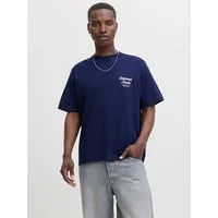 Jack & Jones Rundhalsshirt JORNORREBRO TYPO TEE SS CREW NECK NOOS Baumwolle, relaxed fit
