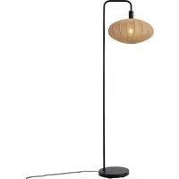 Qazqa Stehlampe Bida, ohne Leuchtmittel, Warmweiß, QAZQA Stehlampe, e27, Schwarz, Stahl, Japandi