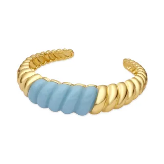 Luxenter Armband aus 18 Karat Gelbgold und Blauem Harz – Rawil