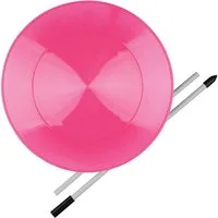 Diabolo Freizeitsport Spiel Jonglierteller Set UV mit Stab ab 5 Jahren, Tellerdrehen, Tellerdrehen Spielzeug Kinder Spinning Plate 23 cm (pink)