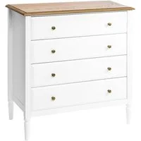 Atmosphera Créateur d'intérieur Stauraumschrank Kommode mit 5 Schubladen SOLEN, 80 x 40 x 80,5 cm