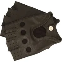 PEARLWOOD Lederhandschuhe fingerlose Autofahrerhandschuhe Ziegenleder