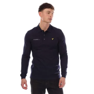 Lyle & Scott - "Ordinate" Poloshirt für Herren (Marine bedruckt)