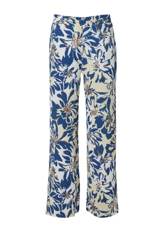 s.Oliver - Hose creme|blau|mehrfarbig - Gr. - 34