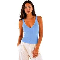 Worldclassca Stricktop Worldclassca Stricktop Ärmellos Basic Leicht Gerippt Tanktop Sommer Neue Kollektion - Stilvolle und gemütliche Sommer Mode für Damen