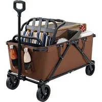 COSTWAY Bollerwagen, faltbar Handwagen, 170L 100kg