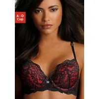 JETTE Push-up-BH mit raffinierten Trägern in Bänder-Optik, sexy Dessous
