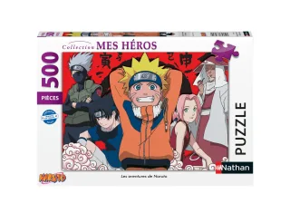 Puzzles Nathan 4005556872800 500 Teile-Die Abenteuer von Naruto Other Properties Puzzle für Erwachsene Mehrfarbig