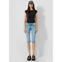 QS Jeansshorts Jeans-Hose CATIE Capri-Jeans Catie / Slim Fit / Mid Rise